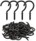 RELBRO Schraubhaken, 3,8 cm, Metall, Schraubhaken, Schwarz, 50 Stück