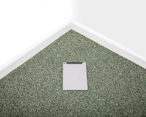 Thick Green Twist Pile Carpet for Bedrooms, Living Rooms, Hallways, Stairs - Stain-Free, Hardwearing (Sample)