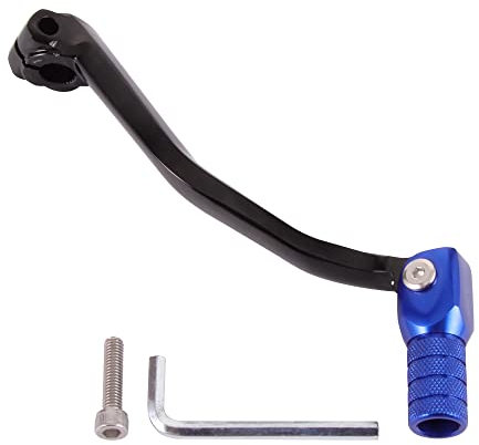 GOOFIT Levier De Changement De Vitesse De Moto Bleu En Alliage D'Aluminium PéDale De Changement De Vitesse Pliante Remplacement Du Levier De Vitesse Pour Moto Atv Dirt Pit Bike