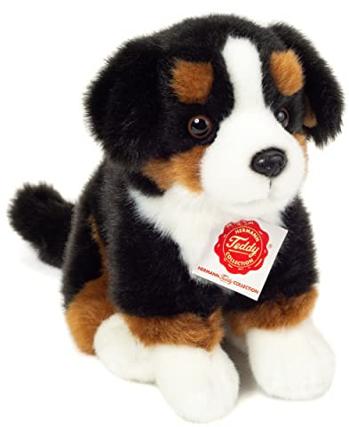 Teddy Hermann 91972 Berner Sennenhund sitzend 21 cm, Kuscheltier, Plüschtier mit recycelter Füllung