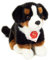 Teddy Hermann 91972 Berner Sennenhund sitzend 21 cm, Kuscheltier, Plüschtier mit recycelter Füllung