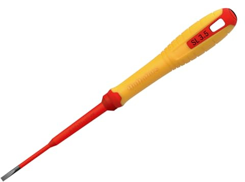 Hultafors VDE TORX® Screwdriver T09 x 100mm, Hardened Steel Blade for Working on Electrical installations up to 1,000 V.