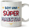 MUGFFINS Tazas para MAESTRA mujer - En Español - Soy Súper - 11 oz / 330 ml - Regalo original y divertido
