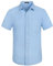 HISDERN Mens Short Sleeve Shirts Blue Linen Shirts for Men Casual Button Down Solid Color Shirt Lightweight Summer Beach Shirt with Pocke Regular Fit 3XL
