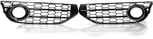 UNGOOR Nebelscheinwerfer Blende Abdeckung Frontstoßstange Lampengitter passend für Audi A4 B8 B8.5 Allroad 2009 2010 2011 2012 2013 2014 2015 Autozubehör Nebelscheinwerfer Zubehör.,B-Chrome