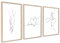Poster Set Line Art Liebe | 3 Stück DIN A3 MIT RAHMEN HOLZ | Küssen Hand in Hand Schwarz Weiß Sprüche Zitate Bilder Wanddeko