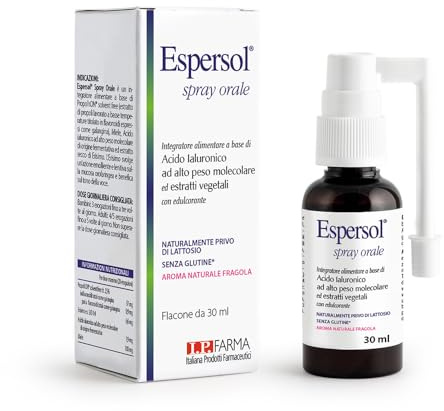 IP FARMA® Espersol Spray Orale 30 ml - Integratore alimentare a base di acido ialuronico ad alto peso molecolare ed estratti vegetali con edulcorante