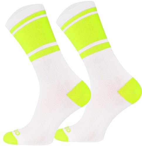 TODO Fahrradsocken Herren und Damen. Atmungsaktive Rennrad Socken Herren. Fahrrad Socken Herren, Gestreifte Radsocken (COL BA_NZE, 43-46)