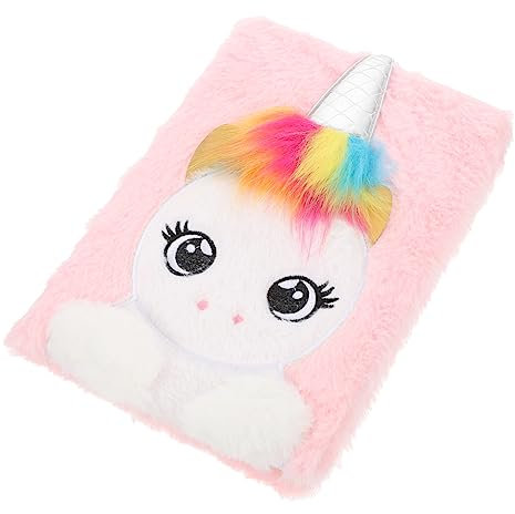 UPKOCH Notebook Studente Forniture Rosa Bambino Peluche Cartone Animato