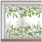 GORGECRAFT 116x38cm Große Wandaufkleber Mit Grünen Weinreben Zum Aufhängen Doppelseitige Fensteraufkleber Mit Naturblumen Frühlingsfensteraufkleber Statische Vinylfolie Für Glasschiebetüren