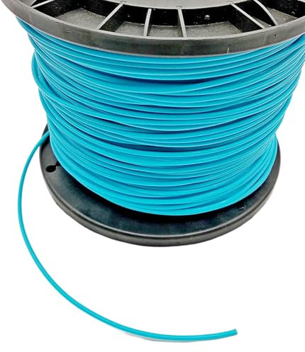 Cordel de 200 m x 2,7 mm, redondo, doble núcleo de acero, hilo para cortacésped, desbrozadora