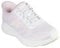 Skechers Femme Go Walk Now Khloe Basket, White Textile/Pink Trim, 37 EU