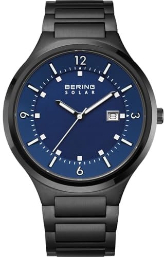BERING Herren Uhr Solar Movement - Solar Collection mit Edelstahl und Saphirglas 14442-727 - 5 ATM