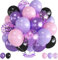 Palloncini viola rosa 30,5 cm viola rosa nero 35 palloncini a sirena per Halloween con palloncini metallizzati per ragazze, matrimoni, addio al nubilato, baby shower, feste di compleanno decorazioni