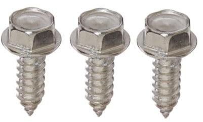 10x 4.8mm x 13mm Flanged Hexagon Head Self Tapping Screws Zinc Plated Steel Ideal for Metal Wood and Brick Self Tapping Screws Wood High Strength Durable