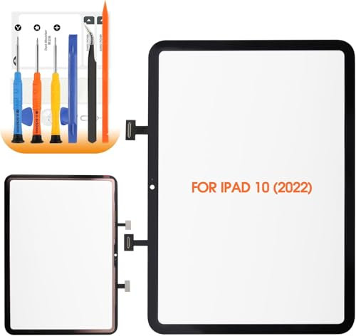 Per iPad 2022 Sostituzione dello schermo per iPad 10a generazione 11.9 pollici Kit di riparazione digitalizzatore per iPad 2022 10th Touch Screen Sostituzione A2757 A2777 A2696 Nero (senza schermo