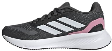 adidas RUNFALCON 5 Shoes Junior, Zapatillas para Correr Unisex niños, Grey Six/Crystal White/Bliss Pink, 38 2/3 EU