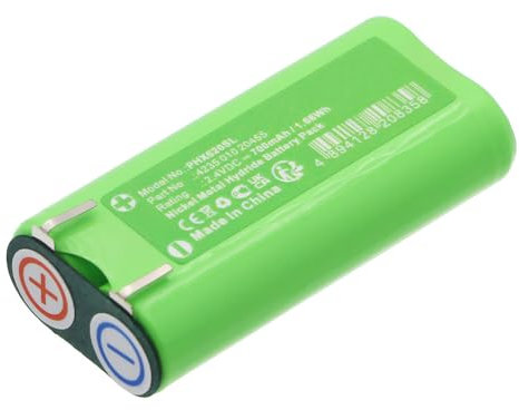 CELLONIC, Batterie pour Rasoir Compatible avec WATERPIK Sonicare WP-900, Norelco SR-3000 (2.4V, 700mAh)