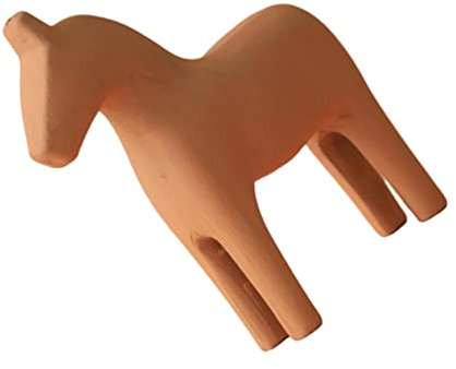 GETAJGHSD Kompakte Holzpferd Deko Skulptur Mit Glatter Oberfläche Stilvolle Desktop Holzfigur Für Kinderzimmer Wohnliche Wohnraumdekoration Robust Verarbeitet Vielseitig Platzierbar Schrank