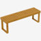 Outsunny 2-Sitzer Gartenbank, wetterfest Sitzbank aus Holz, 300kg Belastbar Parkbank mit Latten-Sitz, Gartenmöbel, Balkonbank für Garten, Balkon, Terrasse Park, Hof, Veranda 128 x 51 x 73 cm, Teak
