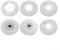 SMZhomeone Wandlochabdeckung Rohrplatte Kanalabdeckung Kabeldurchführung Zubehör Set von 4 weißen PP-Material (28 mm)