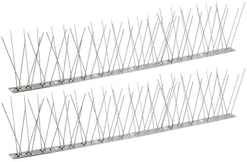 YINLUCK Anti-Taubennägel, Edelstahl-Taubennägel 1-10 Meter, Anti-Vogel-Nägel for Dächer, for Die Oberseite Von Zäunen, Blockieren Von Möwen, Vögeln(3M-6pcs Strip)