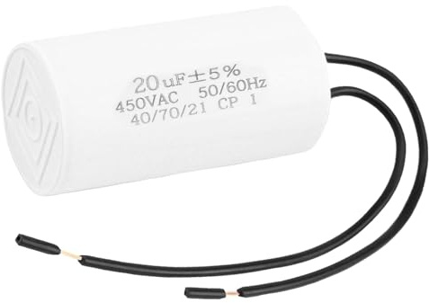 CBB60 450 V 20 Uf Kondensator Anlaufkondensator 50/60 Hz Motorkondensator Arbeitskondensator Kabel Start Microfarad-Betrieb Mit M8 Drähten Für Elektromotor, Trockner, Pumpe, Pool, Klimaanlage