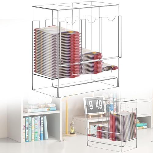 Acryl-Booster-Pack-Spender, transparenter UV-Schutz-Kartenspender, Visitenkartenspender & Sammler-Booster-Box, kompatibel mit Sportkarten-Packs und Sammelkarten-Tischdisplay