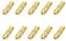 Uqezagpa 10 stabile Schraubverschlüsse, Charm, einzigartige Schraubverschlüsse, Schmuckverschlüsse für Halsketten, Armbänder, Bastelarbeiten