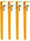 ALMLNLL Pieds de Serrage de Table réglables en Forme de F, Pieds de Bureau de Salle à Manger en Fer métallique, Conception sans poinçonnage for protéger Le Bureau 4 pièces(Orange)