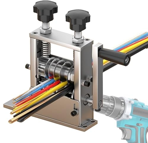 Cable Stripper Machine, Drill Powered Wire Stripper Machine with 6 Channel & 5 Blades, Manual Wire Stripping Machine for 3-17mm Cable, 6-Hole Wire Stripper Machine for Scrap Copper Recycling