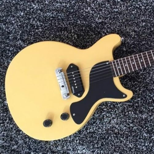 Custom TV Yellow Color LP Electric Guitar, Solid Mahogany Body,Rosewood Fretboard