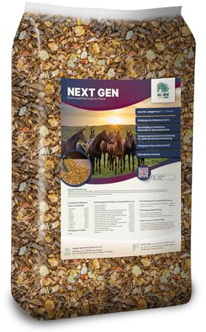 ALL-WIN Horse Next GEN 15 kg | Aufbaufutter für Jungpferde & Sportpferde | mit extrudierter Leinsaat & Bierhefe | stärkt Immunsystem & Entwicklung | haferfrei & vitaminreich