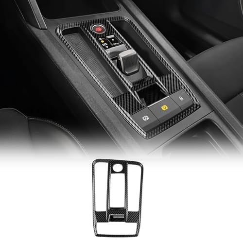 FDAIUN Per Seat Leon MK4 C-upra Leon C-upra Formentor 2020-2022 2023 2024 2025 2026 ABS fibra di carbonio copertura del telaio del cambio adesivo pannello del cambio