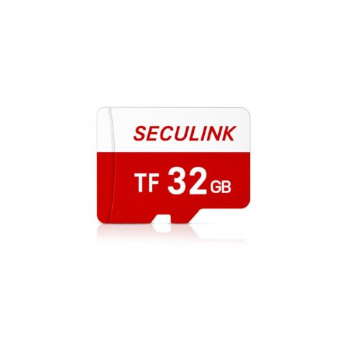SECULINK 32GB TF Memory Card FAT32 Format Class 10 High Speed Reading/Writing 24/7 Recording for Security Camera Dash Cam and More