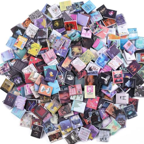 300Pcs Mini-Bücher – Miniatur-Puppenhausbücher für Bücherregale, winzige Kunststoffbücher als Deko-Zubehör für Puppenhäuser, ideal für DIY-Bastelprojekte und als Regalfüller