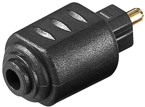 goobay 11924 Toslink Adaptador de Audio Digital; Mini Toslink a Toslink - Toma 3 5 mm Mini Toslink > Conector TOSLINK
