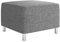 Mirjan24 Moderner Polsterhocker Dover, Sitzhocker Hocker Sitzbank Fußbank Pouf Farbauswahl (Lawa 05)