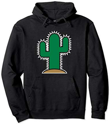 Grüner Kaktus Pullover Hoodie