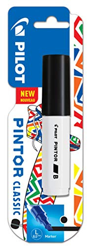 PILOT Pintor Broad Line Chisel Point Marker 8mm Tip- Black (Single Pen)