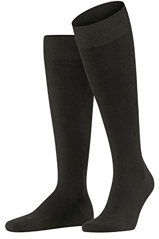 FALKE Herren Kniestrümpfe Energizing Wool M Kh Wolle Baumwolle mit Kompression 1 Paar, Braun Brown 5930, 43-44