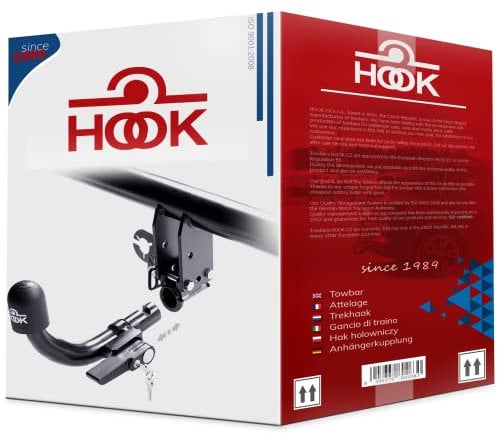 HOOK Gancio traino adatto estraibile orizzontale compatibile con Suzuki Grand Vitara II 5-porte 08.2005-2010 con kit elettrico universale 13-poli