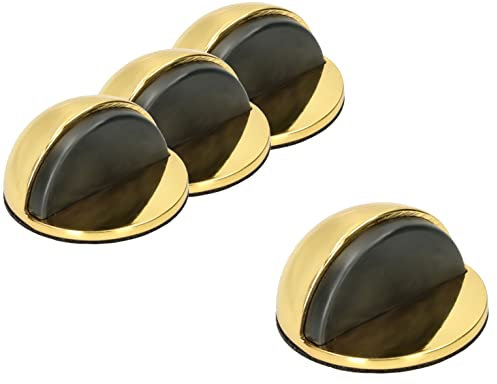 KOTARBAU® 4er Set Türstopper mit Gummipuffer für Türen Freisehend Türpuffer Selbstklebend Messing