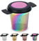 Kyraton Stainless Steel Tea Infuser Mesh Strainer, Tea and Coffee Infuser Fine Mesh Filters with Large Capacity & Perfect Size Double Handles for Hanging on Teapots,Mugs, Cups.(Rainbow)