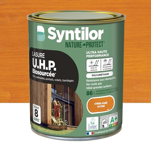 SYNTILOR - Lasure U.H.P. Biosourcée Chêne Doré Satiné 1L