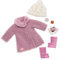 Our Generation Deluxe Outfit Winterprinzessin für 46cm Puppen, Teddy-Mantel, Bommelmütze, stylische Stiefel für den Winterspaß – Kinder Spielzeug ab 3 Jahren