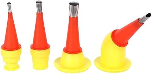 RZXBB 20pcs Silikon Abdichten Düsen,EIN Satz Einteiliger EdelstahldüSen,Dichtungsdüse Applikator Dichtungsfinisher,Kartuschenspitzen,Dichtmittel Finishing Werkzeug Küche Badezimmer