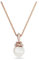 Swarovski Originally Anhänger, Kristallperle, Weiß, Roségold-Legierungsschicht