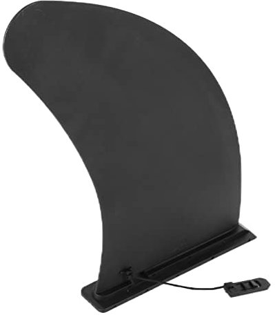 Abnehmbare Finne, 11-Zoll-SurfFinne aus PVC mit Festem Sockel, Schwarzes Mittelstabilisator-Befestigungspaddel für Longboard-Surfbrett