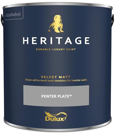 Dulux Heritage Paint (2.5L Tester, Pewter Plate)